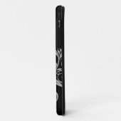 女の子らしい黒と銀の華やかな花柄のiPhone5ケース Case-Mate iPhoneケース (裏面/左)
