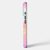 女の子らしい かわいい ピンクの花 フラワー ファンタジー モノグラム Case-Mate iPhoneケース (裏面 / 左)