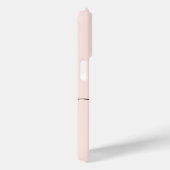 女の子らしい モノグラム ブラッシュ ピンク スクリプト モノグラム 名前 Case-Mate iPhoneケース (裏面 / 右)