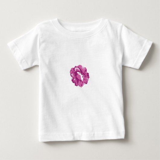 女の子らしい, 淡いマジェンタ, ロイヤルヘルス ベビーTシャツ (正面)