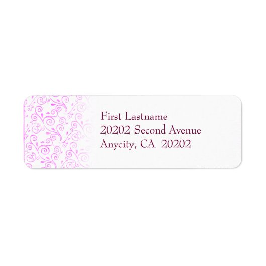 女の子らしいSwirlie ラベル (正面)