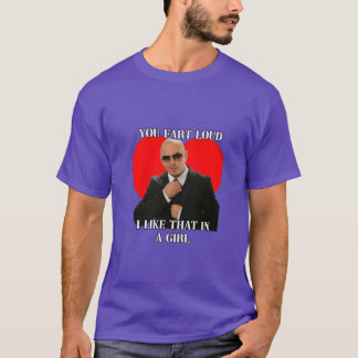 女の子らしくて大きなおならをするのが好き Pitbull Meme F Tシャツ