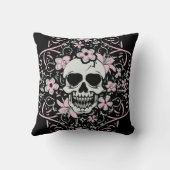 女の子らしヴィンテージスカル クッション (裏面)