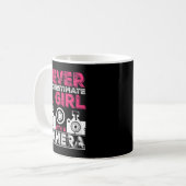 女の子をカメラで甘く見ない – 女の子 コーヒーマグカップ (正面左)