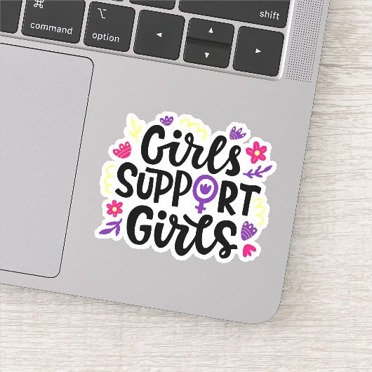 女の子をサポート シール (詳細)