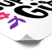 女の子をサポート ポスター (角)