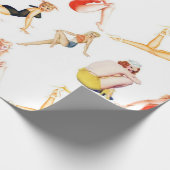 女の子をピンクアップさせる ラッピングペーパー (角)