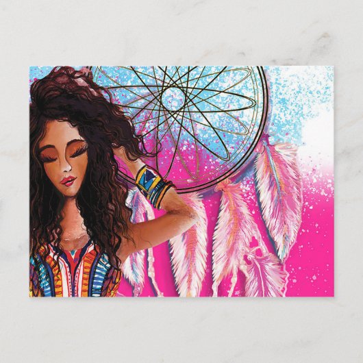 女の子を取得 ポストカード (正面)