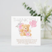 女の子を女の子に明かすジェンダーパーティー サンキューカード (スタンド正面)