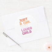 女の子を愛しているだけの女の子 ラウンドシール (封筒)