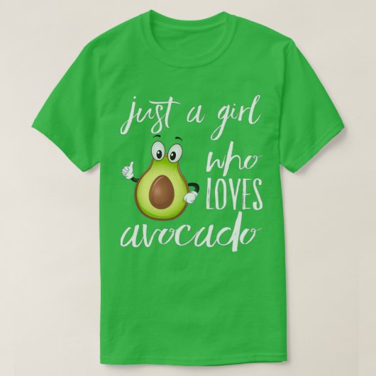 女の子を愛するアボカド Tシャツ (デザイン正面)