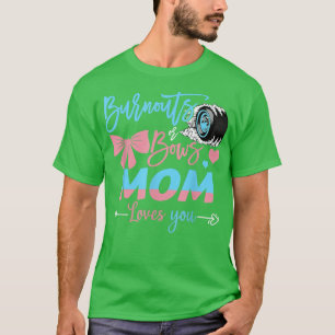 女の子を愛する母のバウンアウトまたは弓を明かす Tシャツ