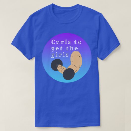 女の子を捕まえるためにカール Tシャツ (デザイン正面)
