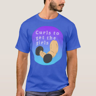 女の子を捕まえるためにカール Tシャツ