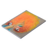 女の子を撃つ！黒人女性カラフル髪 ノートブック (左側)