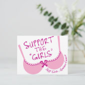 女の子を支える ポストカード (スタンド正面)