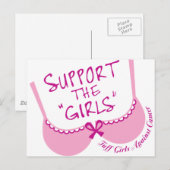 女の子を支える ポストカード (正面/裏面)