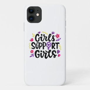 女の子を支える iPhone 11 ケース