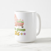 女の子を育てる コーヒーマグカップ (正面右)