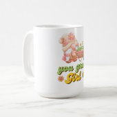女の子を育てる コーヒーマグカップ (正面左)