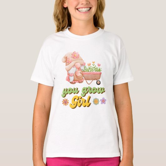 女の子を育てる Tシャツ (正面)
