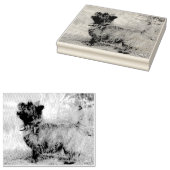 女の子を表示 ラバースタンプ (押印)