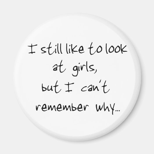 女の子を見るのはまだ好きだ マグネット (正面)