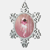 女の子を#1 スノーフレークピューターオーナメント (右)