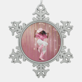 女の子を#1 スノーフレークピューターオーナメント
