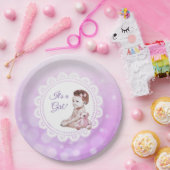 女の子アフリカ系アメリカ人の赤ちゃんシャワー ペーパープレート (パーティー)