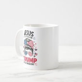 女の子イエス私の救い主クリスチャンのトランプ コーヒーマグカップ (正面左)
