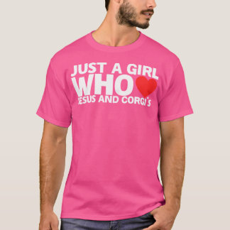 女の子イエズスコーギラバードッグラバーペットラブパピー我々 Tシャツ