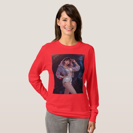 女の子イメージ Tシャツ (正面フル)