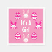 女の子イースターだ スタンダードカクテルナプキン (正面)
