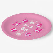 女の子イースターだ ペーパープレート (アングル)