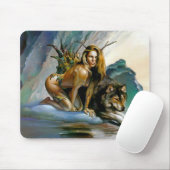 女の子オオカミ マウスパッド (マウス)