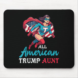 女の子オールアすごいメリカのトランプ叔母愛国心 マウスパッド