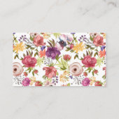 女の子オ鹿の赤ちゃんシャワーおむつラッフル エンクロージャーカード (裏面)