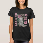 女の子カウボーイブーツ行こう Tシャツ (正面)
