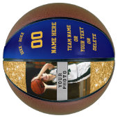 女の子カスタムの写真を印刷されたバスケットボール,文字 バスケットボール (正面)