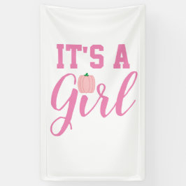 女の子カボチャだ 横断幕