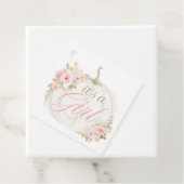 女の子カボチャバラの赤ちゃんシャワーギフトラベル フェイバータグ (インサイチュ)