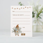 女の子クリスマスありがとうメモ、カードを入力 出欠カード (スタンド正面)