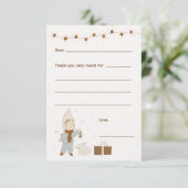 女の子クリスマスありがとうメモ、カードを入力 出欠カード (スタンド正面)