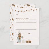 女の子クリスマスありがとうメモ、カードを入力 出欠カード (正面/裏面)