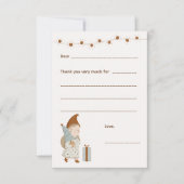 女の子クリスマスありがとうメモ、カードを入力 出欠カード (正面)