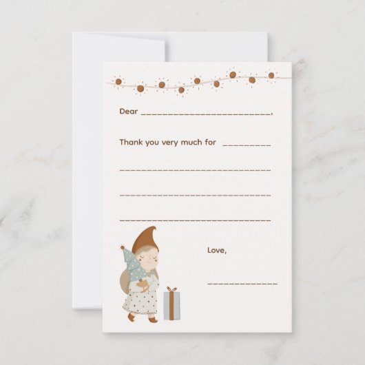 女の子クリスマスありがとうメモ、カードを入力 出欠カード (正面)