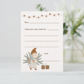 女の子クリスマスありがとうメモ、カードを入力 出欠カード (スタンド正面)