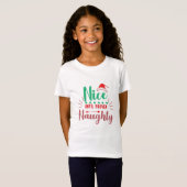 女の子クリスマスシャツ Tシャツ (正面フル)
