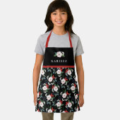 女の子クリスマスフローラルパターン名 エプロン (インサイチュ)
